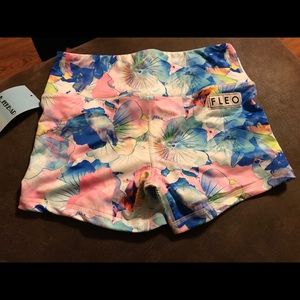 Fleo Power High Rise mermaid shorts.  NWT